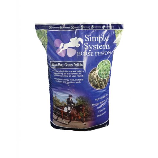 Simple System Blue Bag Grass Pellets
